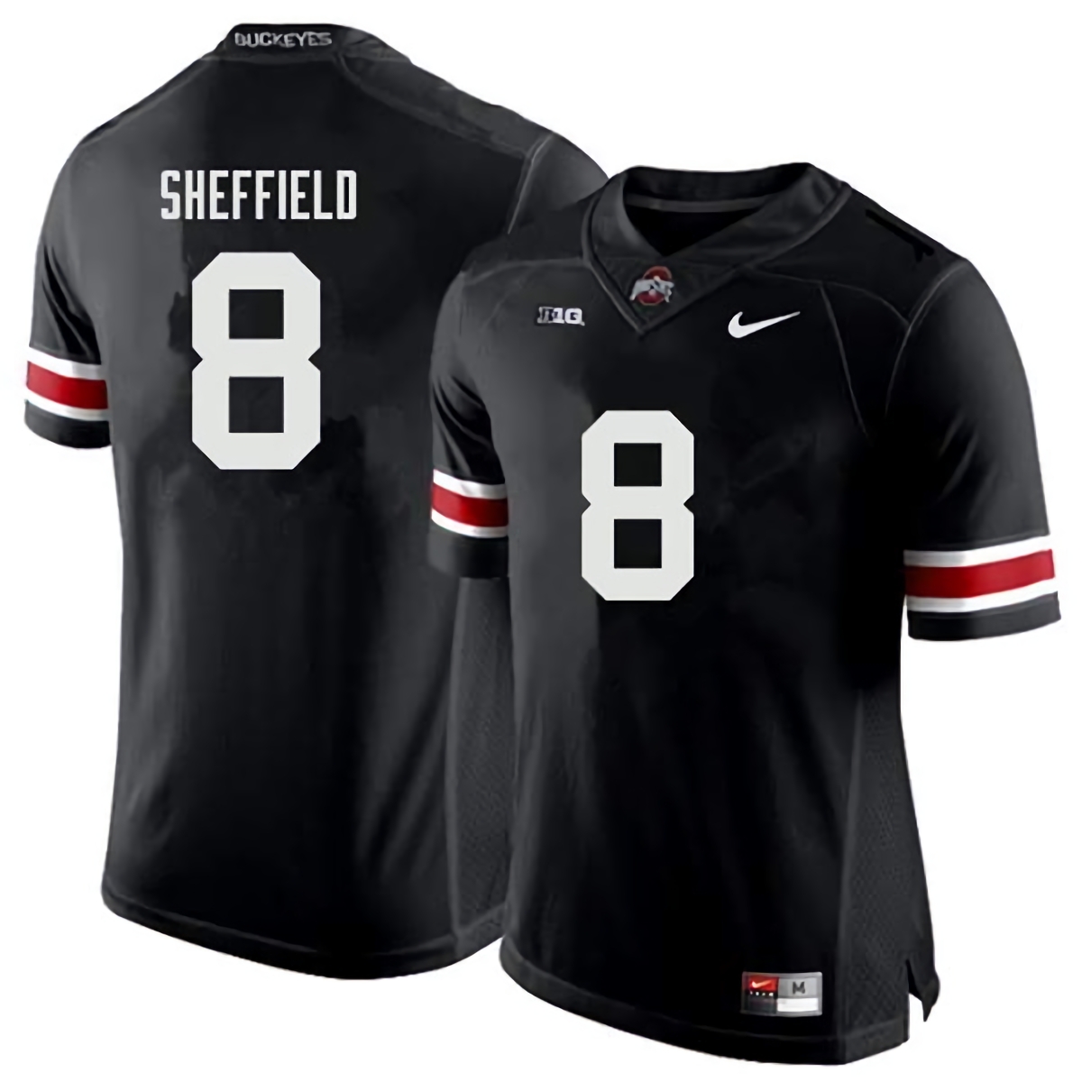 Kendall Sheffield Ohio State Buckeyes Men's NCAA #8 Nike Black College Stitched Football Jersey WNI5356JG